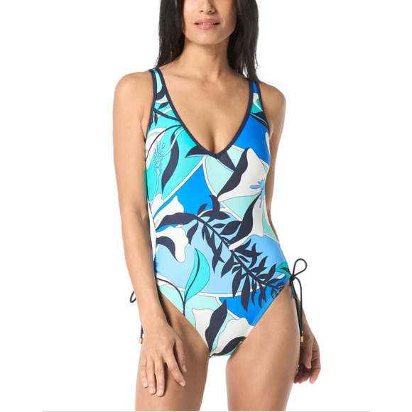 Coco Reef Women Stellar Printed One Piece Swimsuit Multi Size 14/38C - Picture 1 of 3